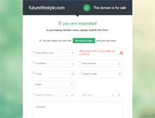Tablet Screenshot of futurelifestyle.com